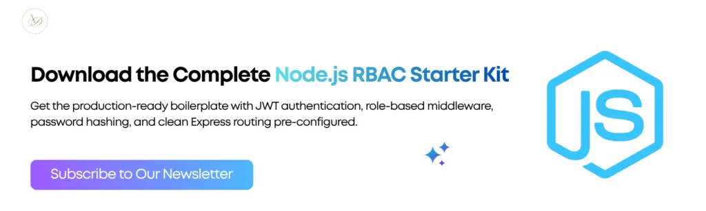 Download the Complete Node.js RBAC Starter Kit 1