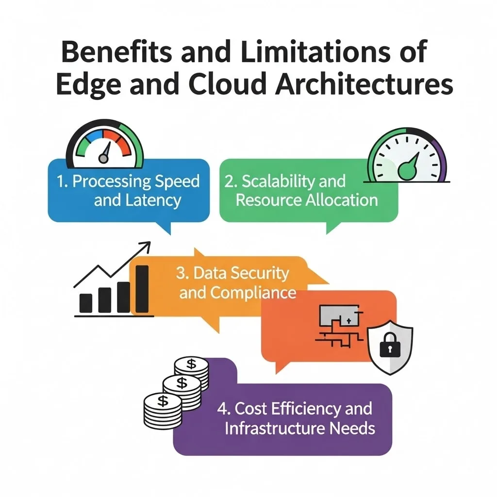 Benefits and Limitations of Edge and Cloud Architectures