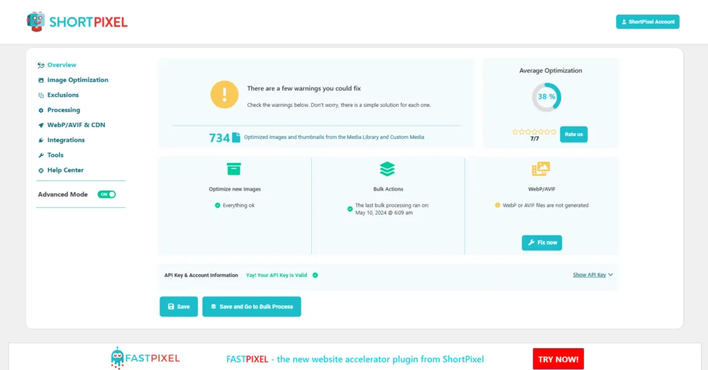 speed up your website using ShortPixel