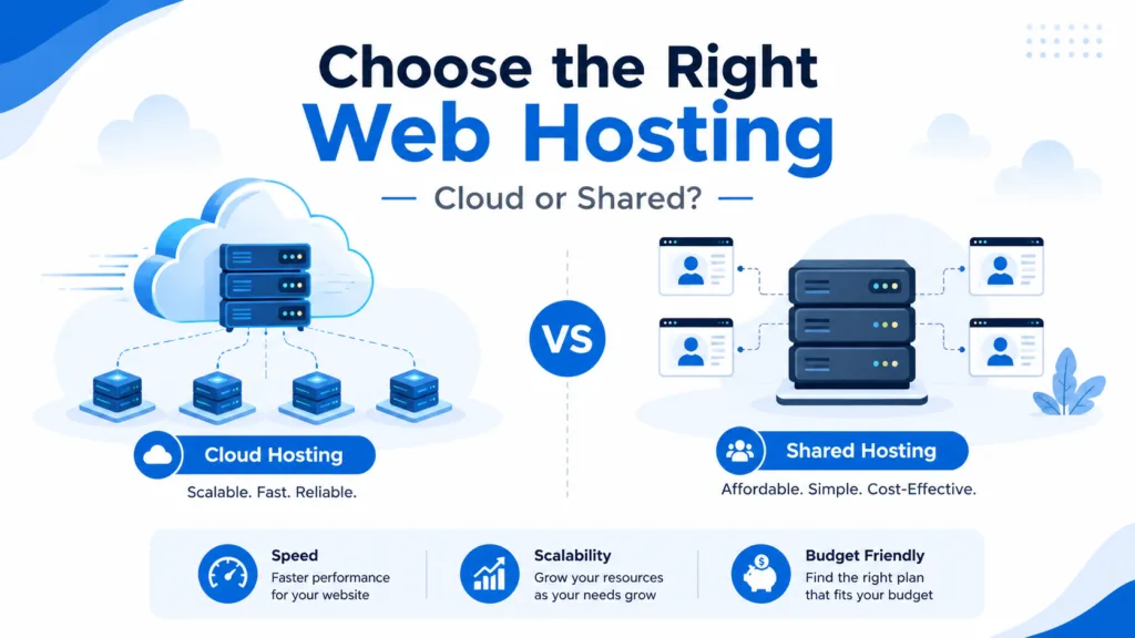 cloud hosting vs shared hosting