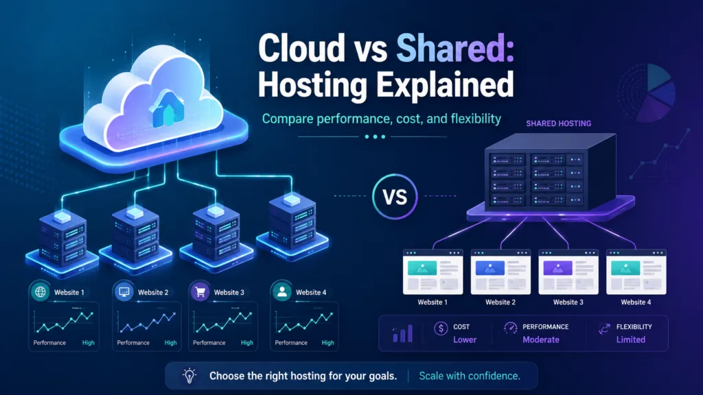 cloud hosting vs shared hosting