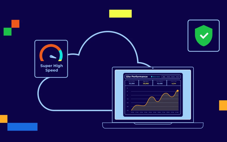 Cloud hosting improves website speed and security