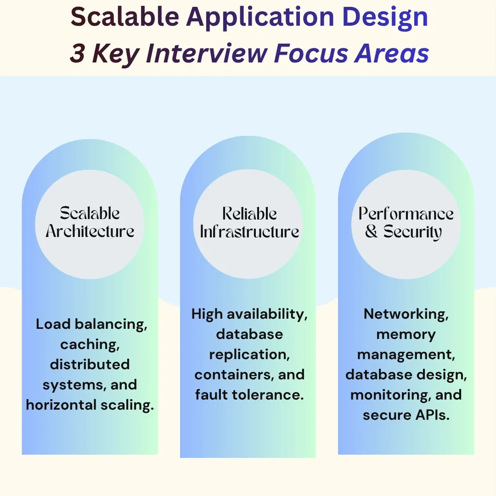 Scalable Application Design Interview Questions for Software Engineers 2 Scalable Application Design: 3 Key Interview Focus Areas